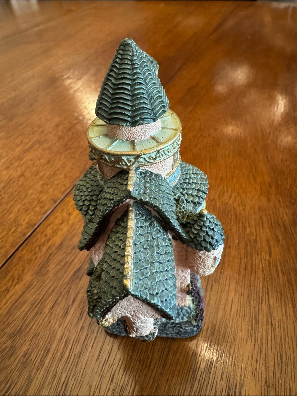 Decorative Castle Home Art Sculpture in Green and Cream - Picture 3 of 8